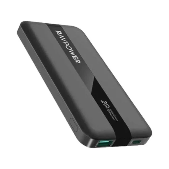 Ravpower Rp-Pb236 Ravpower Rp-Pb1236 Pd Pioneer 20W 3-Port 10000Mah Power Bank Gray